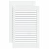 vidaXL Lamelov&eacute; dvierka na skrinku 2 ks, biele 61,5x39,4 cm , borovica