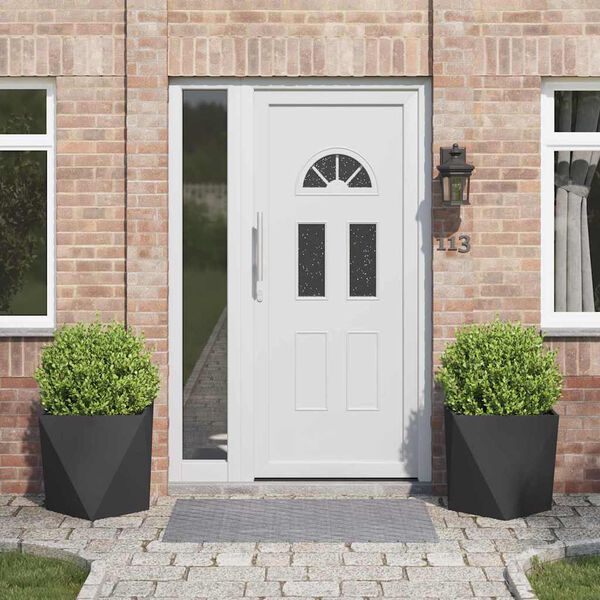 vidaXL Hrant&iacute;k 2 pcs Čierna 50 x 50 x 50 cm Oceľ