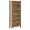 vidaXL Highboard Remeseln&yacute; dub 69,5 x 34 x 180 cm Kompozitn&eacute; drevo