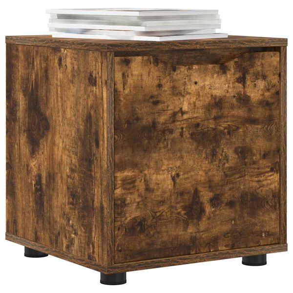 vidaXL K&uacute;peľňov&aacute; skriňa Dymov&aacute; dub 40,5 x 40 x 44 cm Kompozitn&eacute; drevo