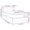 vidaXL Posteľn&yacute; r&aacute;m boxspring s matracom čierny 90x210 cm zamat