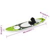 vidaXL Nafukovací Stand up paddleboard zelený 360x81x10 cm