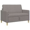vidaXL Sofa s &uacute;ložn&yacute;m priestorom Sivohned&aacute; 122 x 78 x 87 cm Polyester