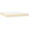 vidaXL Posteľn&yacute; r&aacute;m boxspring s matracom kr&eacute;mov&yacute; 180x200 cm l&aacute;tka