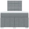 vidaXL Boxspring posteľ s matracom bledosiv&aacute; 120x190 cm l&aacute;tka