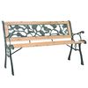 vidaXL Z&aacute;hradn&aacute; lavička 122 cm, drevo