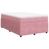 vidaXL Boxspring posteľ s matracom, ružov&aacute; 120x190 cm, zamat