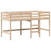 vidaXL Vyvýšená posteľ rebrík strecha 80x200 cm masívna borovica