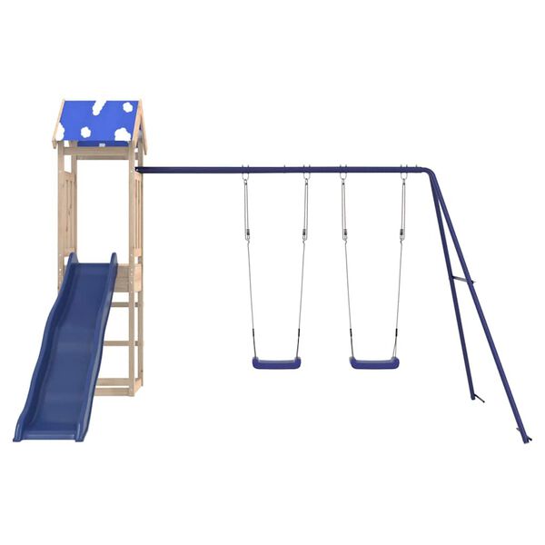 vidaXL Vonkaj&scaron;ia s&uacute;prava na hranie mas&iacute;vna borovica