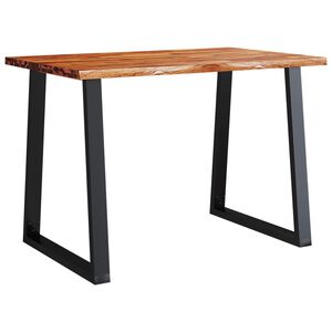 vidaXL Jed&aacute;lensk&yacute; st&ocirc;l so živ&yacute;mi hranami 110x70x75 cm ak&aacute;ciov&yacute; mas&iacute;v
