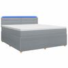 vidaXL Posteľ boxspring s matracom Svetlosiv&aacute; 160 x 200 cm L&aacute;tka