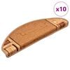 vidaXL N&aacute;&scaron;ľapy na schody samolepiace 10 ks 65x21x4 cm b&eacute;žov&eacute;