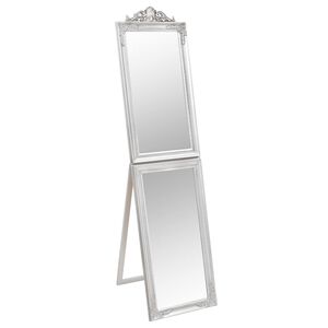 vidaXL Voľne stojace zrkadlo strieborn&eacute; 40x160 cm