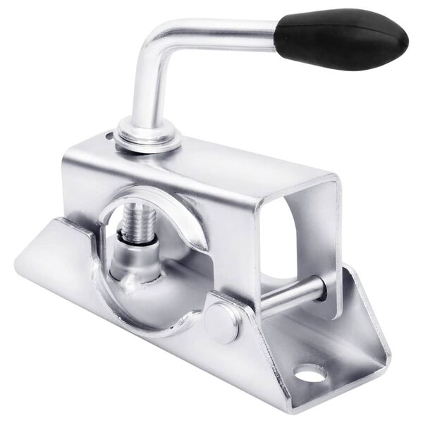 vidaXL Svorky na oporn&eacute; koleso 2 ks 13,5x6,5x14 cm, pozinkovan&aacute; oceľ