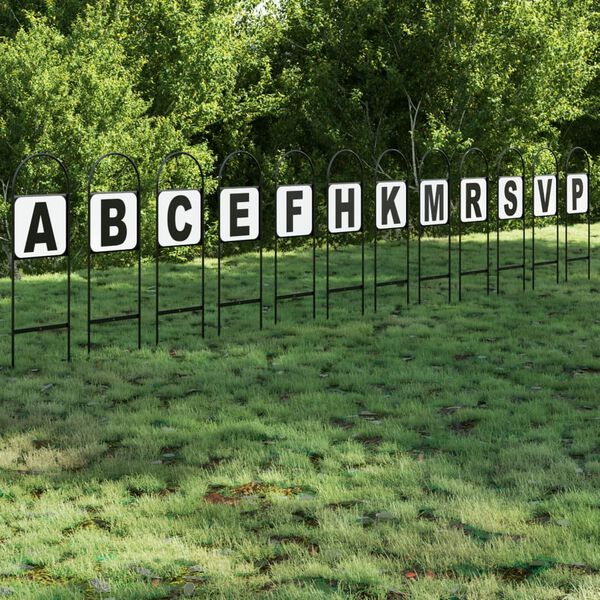 vidaXL Drezúrne značky 12 ks oceľové