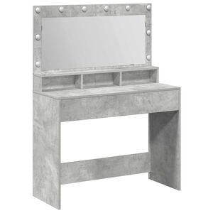vidaXL Toaletn&yacute; stol&iacute;k s poličkou Bet&oacute;nov&aacute; &scaron;ed&aacute; 100 x 41 x 135 cm
