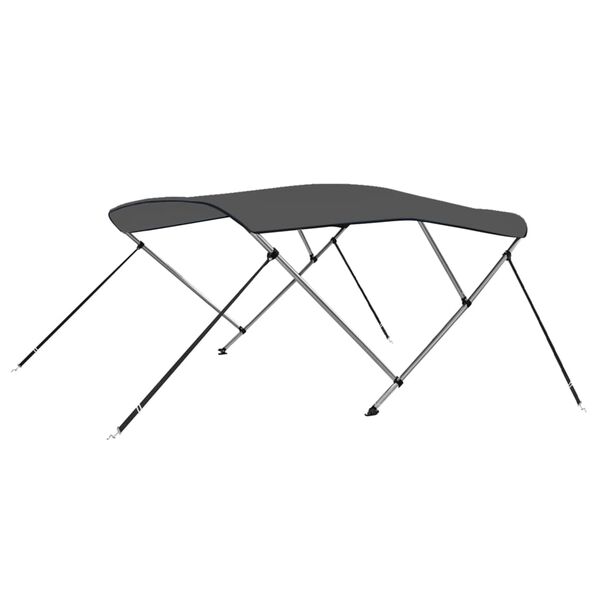 vidaXL Strieška Bimini s 3 oblúkmi, antracitová 183x180x137 cm
