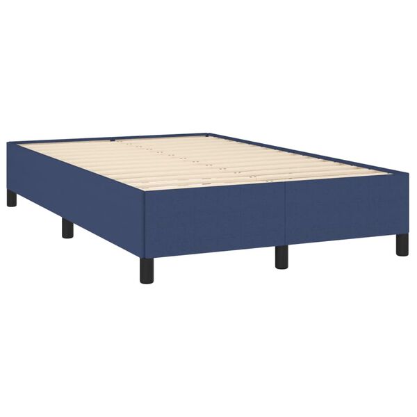 vidaXL Boxspring posteľ s matracom modr&aacute; 120x190 cm l&aacute;tka