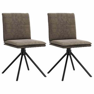 vidaXL Jed&aacute;lensk&aacute; stolička, tmavosiv&aacute;, umel&yacute; semi&scaron;