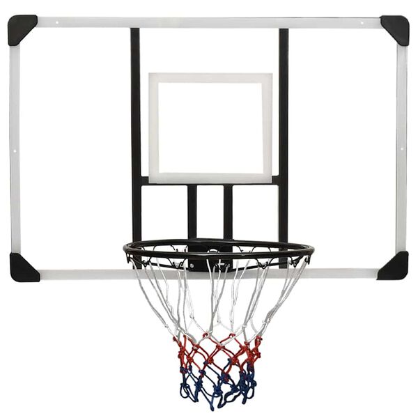 vidaXL Basketbalov&aacute; doska priehľadn&aacute; 106x69x3 cm polykarbon&aacute;t