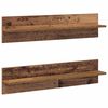 vidaXL Stenn&aacute; polica s poličkou 2 pcs Star&eacute; drevo 80 x 11,5 x 18 cm