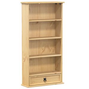 vidaXL Skrinka na CD Corona 52x17,5x103 cm borovicov&yacute; mas&iacute;v