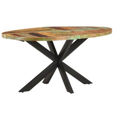 vidaXL Jedálenský stôl 160x90x75 cm recyklovaný masív