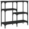vidaXL Konzolový stolík čierny 80x29x75 cm kompozitné drevo
