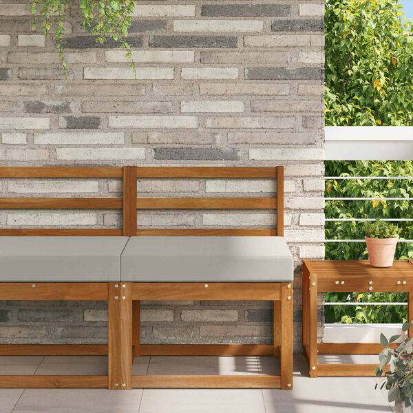 vidaXL Vank&uacute;&scaron; na vonkaj&scaron;iu pohovku Biely 60 x 60 x 8 cm Polyester