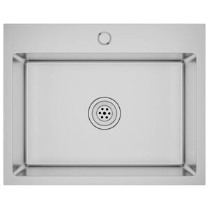 vidaXL Ručne vyroben&yacute; kuchynsk&yacute; drez, nehrdzavej&uacute;ca oceľ