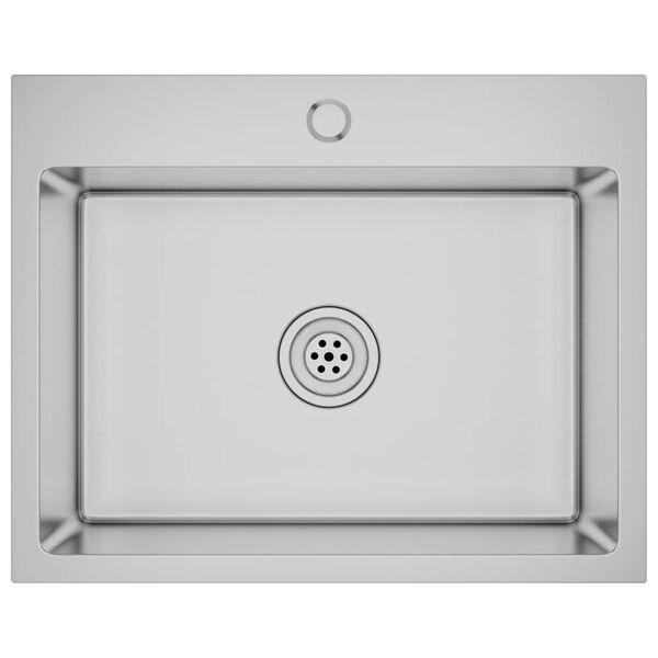 vidaXL Ručne vyrobený kuchynský drez, nehrdzavejúca oceľ