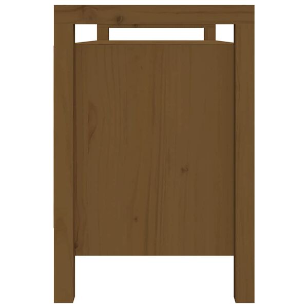 vidaXL Lavica do predsiene medovohned&aacute; 110x40x60 cm mas&iacute;vna borovica