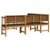 vidaXL Súprava záhradných lavičiek 4 pcs Hnedá akáciový masív