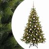 vidaXL Umel&yacute; vianočn&yacute; stromček s vianočn&yacute;mi guľami 180 cm 300 LED