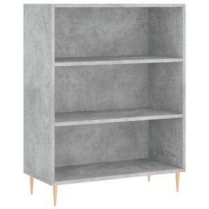 vidaXL Knižnica bet&oacute;novo siv&aacute; 69,5x32,5x90 cm kompozitn&eacute; drevo
