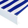 vidaXL Tieniaca plachta na mark&iacute;zu, pl&aacute;ten&aacute;, modro biela 350x250 cm
