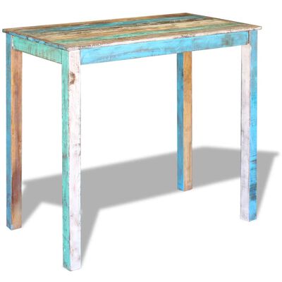 vidaXL Barový stôl, recyklovaný masív 115x60x107 cm