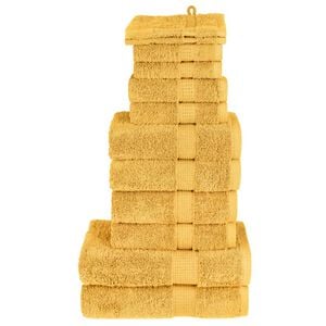 vidaXL 12-dielna pr&eacute;miov&aacute; sada uter&aacute;kov SOLUND zlat&aacute; 600 g/m&sup2;