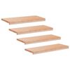vidaXL N&aacute;&scaron;ľapy na schody 4 ks 80 x 25 x 2 cm Pr&iacute;rodn&aacute;