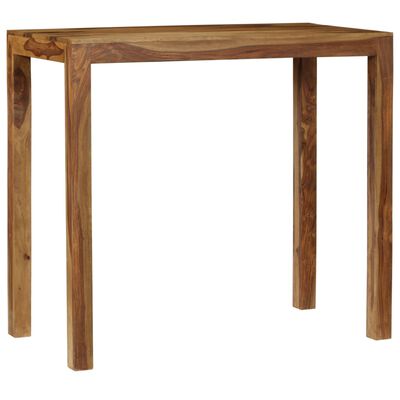 vidaXL Barový stôl, masívne sheeshamové drevo 118x60x107 cm