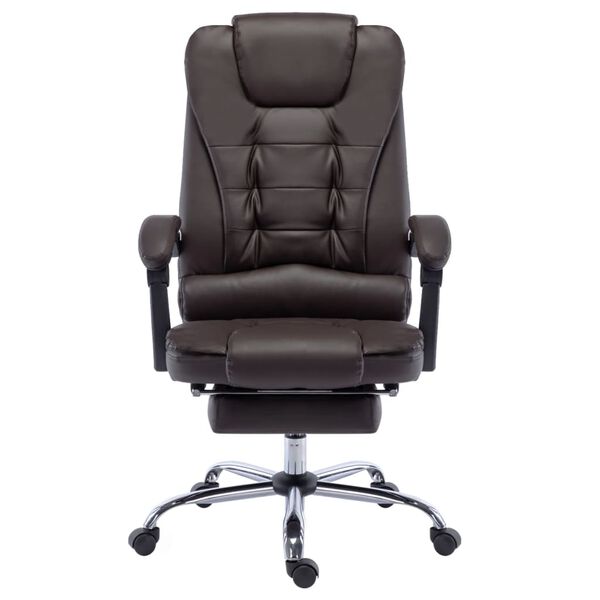 vidaXL Kancel&aacute;rske kreslo hned&eacute; umel&aacute; koža