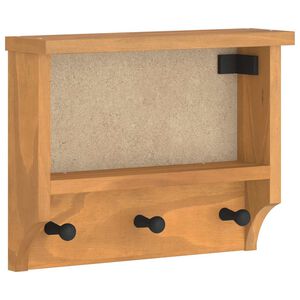 vidaXL N&aacute;stenn&yacute; ve&scaron;iak na kab&aacute;ty SANDNES 45x12x35 cm borovicov&yacute; mas&iacute;v