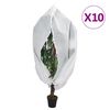 vidaXL Fl&iacute;sov&eacute; kryty na rastliny so zipsom 10 ks 70 g/m&sup2; 1,2x1,8 m