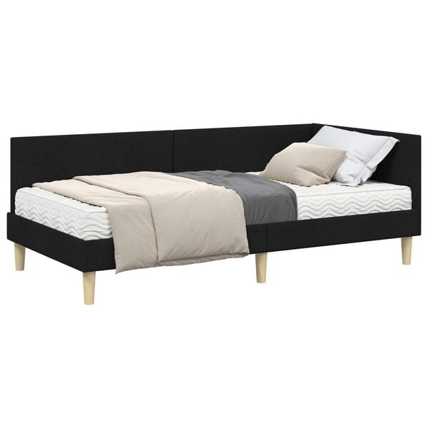 vidaXL Rohov&yacute; r&aacute;m postele s matracom In&yacute; 2 pcs Zelen&aacute; l&aacute;tka