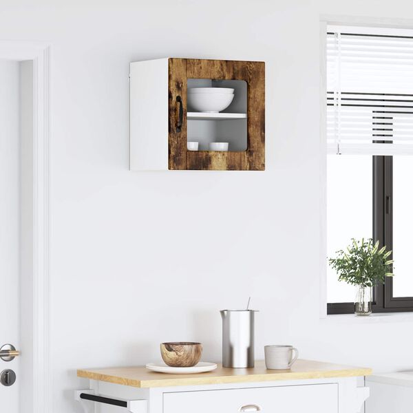 vidaXL Kuchynsk&aacute; skriňa Dymov&aacute; dub 40 x 31 x 40 cm Kompozitn&eacute; drevo