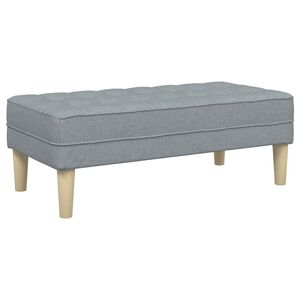 vidaXL lavička s vank&uacute;&scaron;om Svetlosiv&aacute; 113 x 57 x 39 cm l&aacute;tka