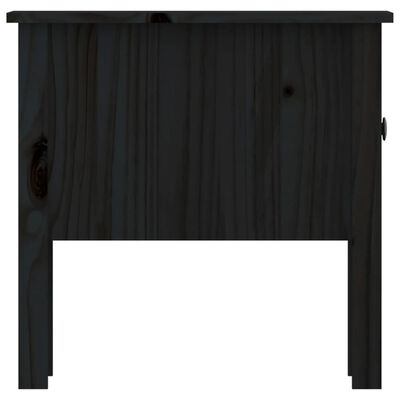 vidaXL Bočné stolíky 2 ks čierne 50x50x49 cm borovicový masív