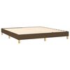 vidaXL Boxspring posteľ s matracom tmavohned&aacute; 180x200 cm l&aacute;tka