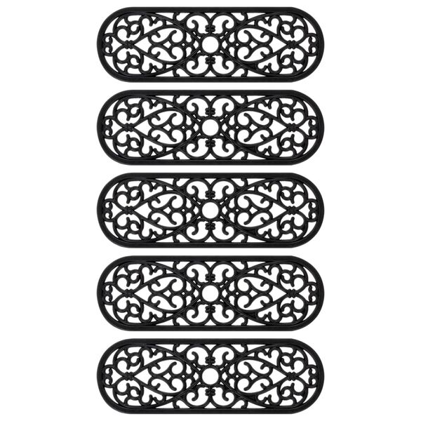 vidaXL Schodiskové stupne 5 ks 25x75 cm guma