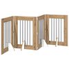 vidaXL Skladacia psia br&aacute;na so stojanmi 4 pcs Dub artisan 241 cm